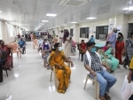 Prayagraj: People waiting for a dose of COVID-19 vaccine