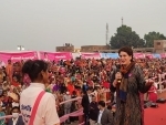 Priyanka Gandhi Vadra visits Firozabad in poll-bound UP