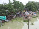 Bodies cremated on road following rise of Ganga river in Prayagraj
