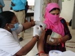 Prayagraj: Girl receiving COVID-19 vaccine