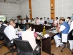 Assam CM Himanta Biswa Sarma in review meeting