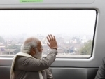 PM Modi takes metro ride in Kanpur