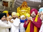 Navjot Singh Sidhu, Punjab CM Charanjit Singh Channi at Golden Temple in Amritsar