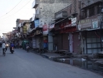 Deserted look of Shahganj market during weekly lockdown in Agra