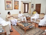 Sharad Pawar presiding over the party's office bearers