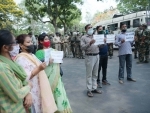 Terminated teachers protest in Agartala