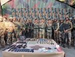 Indian army recover huge cache of arms and ammunition in Srinagar 