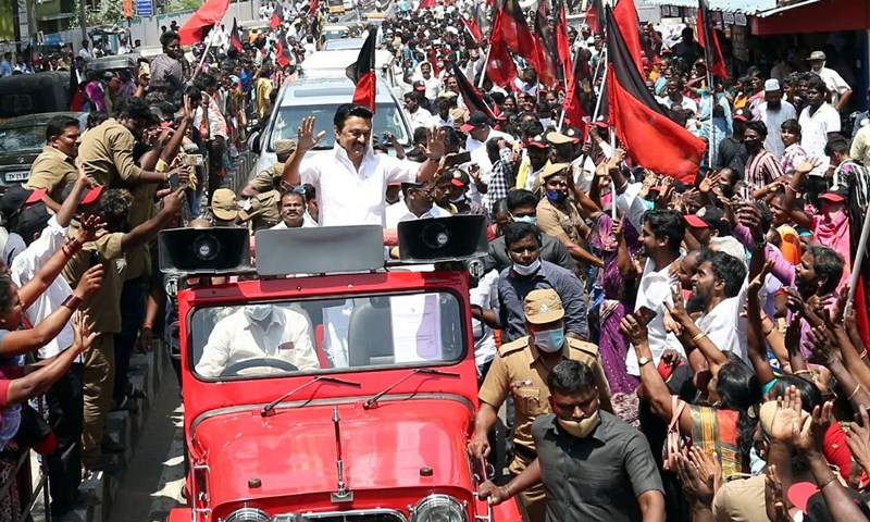 MK Stalin files nomination papers in Chennai
