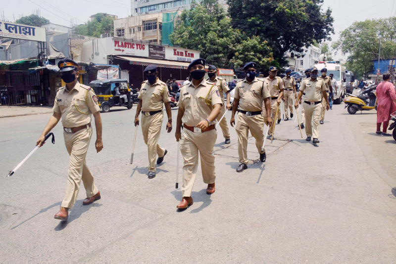 Anti-Covid lockdown in Mumbai