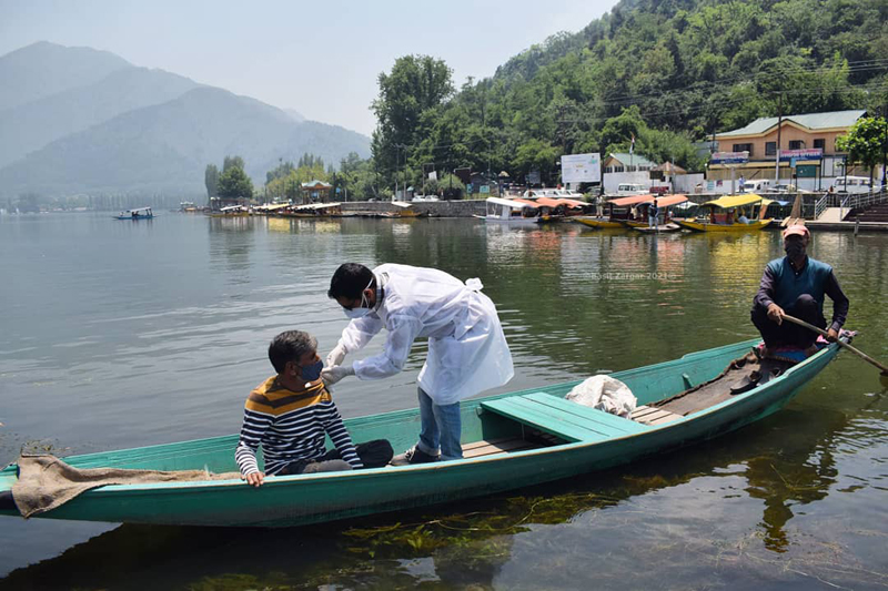 Vaccination drive conducted in Dal Lake region