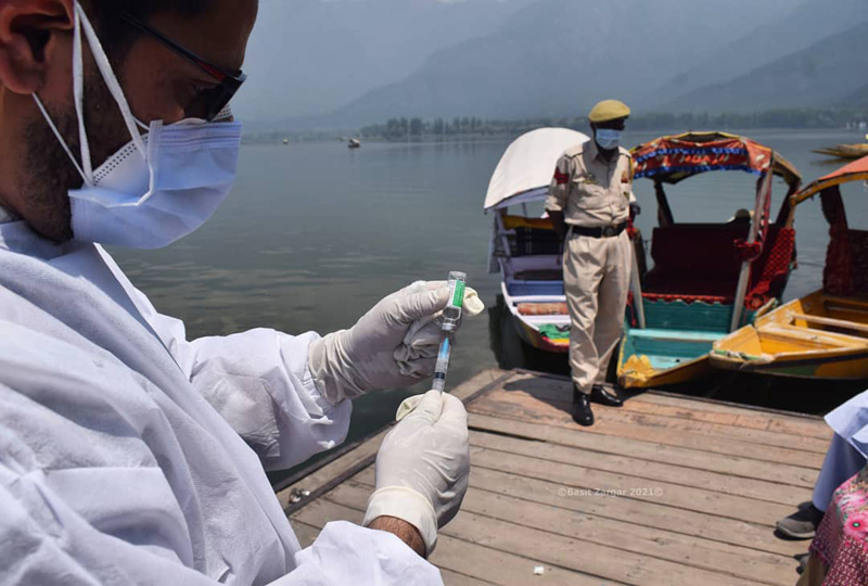 Vaccination drive conducted in Dal Lake region