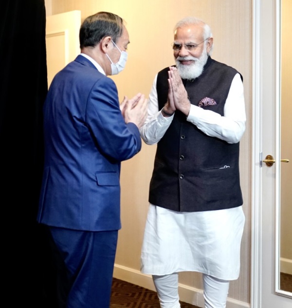 PM Modi in USA, meets Kamala Harris
