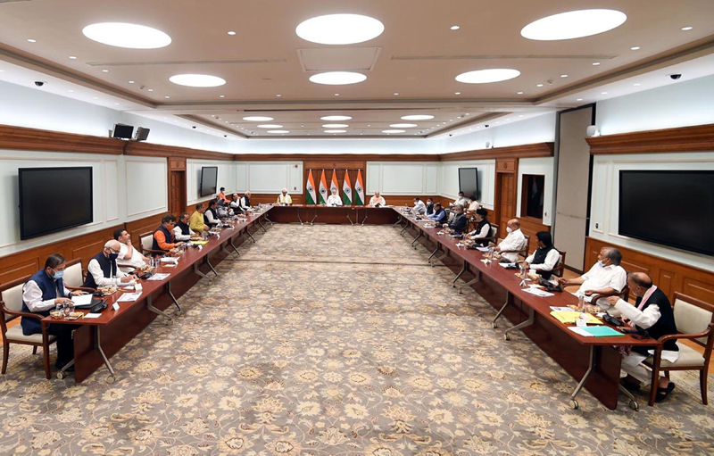 PM Modi chairing meeting with J&K political party leaders