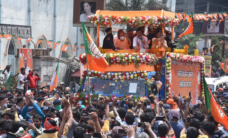 Modi, Yogi campaign for BJP in Bengal