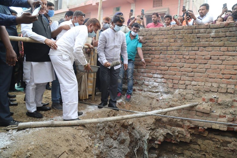 Jharhand CM Hemant Soren lays foundation in Ranchi