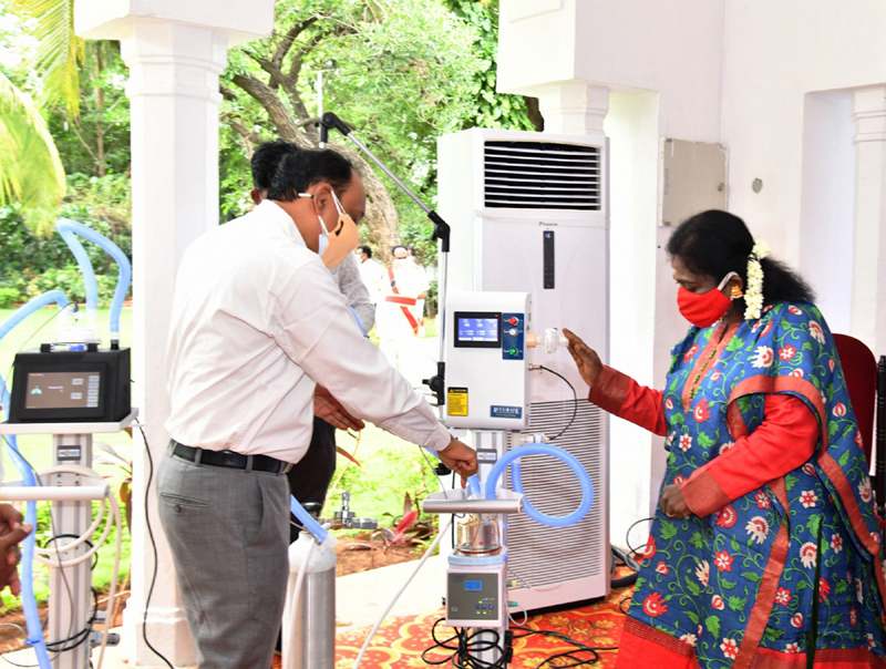AGiMED donates AF-100 Ventilators ( HFNO) to Telangana Governor and Lt. Governor of Puducherry