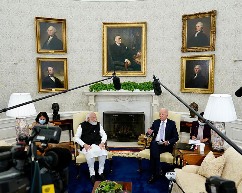 Modi in US: Indian PM meets US President Joe Biden