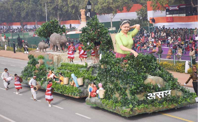 Rajpath during dress rehearsal of Republic Day Parade-2021
