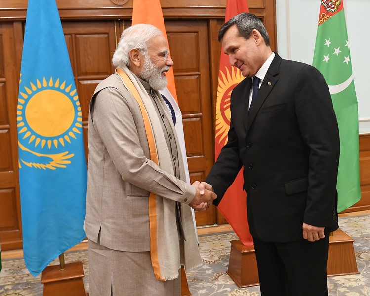 Modi meets Foreign Ministers of Central Asian Countries