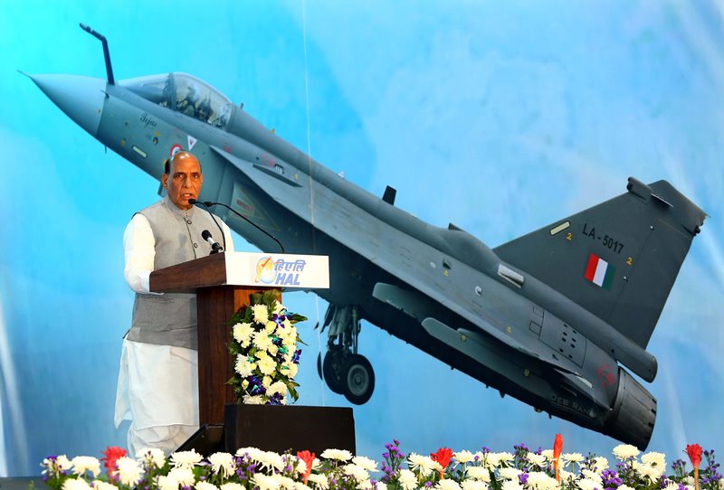 Rajnath Singh addresses gathering during Curtain Raiser event for Aero India 2021