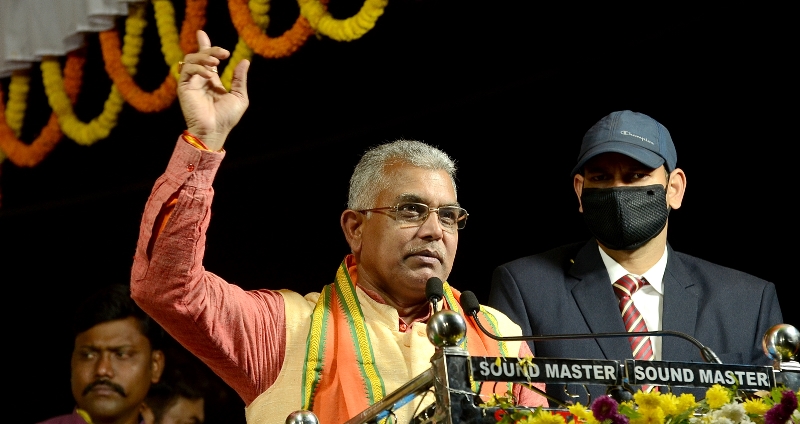 In Images: BJP leader Suvendu Adhikari's mega roadshow in Kolkata