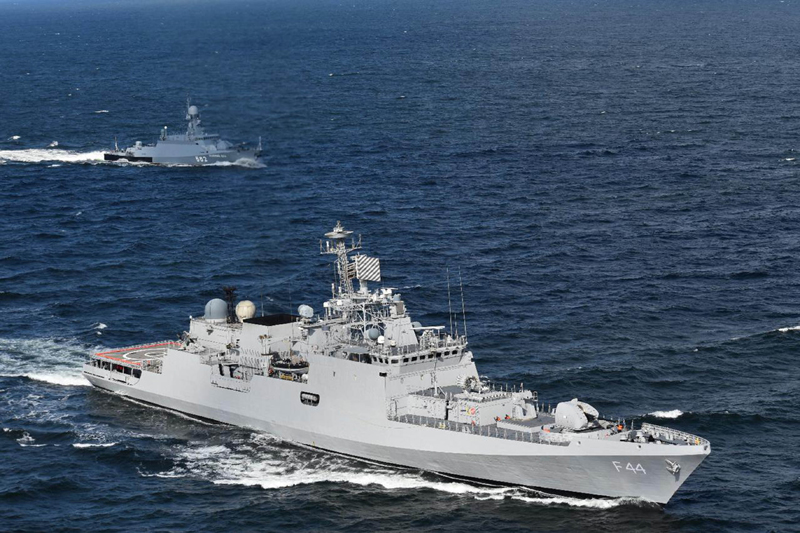 INS Tabar participate in exercise Indra Navy-21