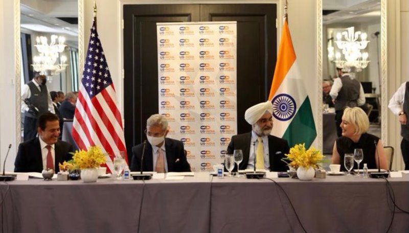 External Affairs Minister interacts with members of U.S.-India Strategic Partnership Forum in the U.S.