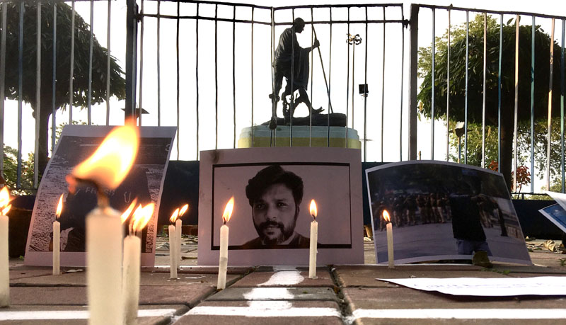 Photojournalists in Kolkata remember lensman Danish Siddiqui killed in Afghanistan conflict