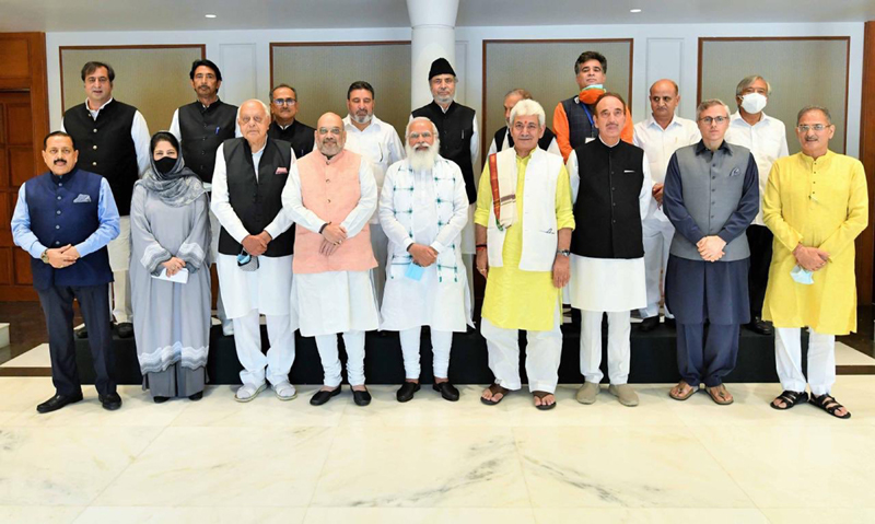 PM Modi, Amit Shah meet leaders of J&K political parties