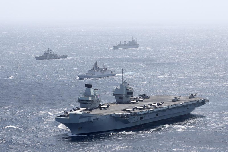 Indian Navy participates in two-day bilateral Passage Exercise with Royal Navy Carrier Strike Group