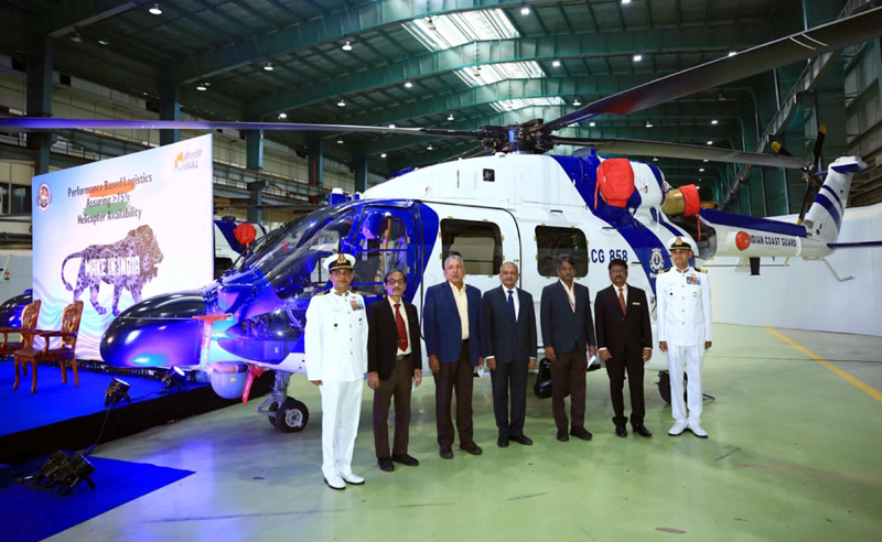 Advanced Llight Helicopter ALH MK III inducted into Indian Coast GUARD