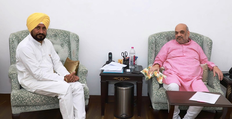 Punjab CM Channi meets Amit Shah
