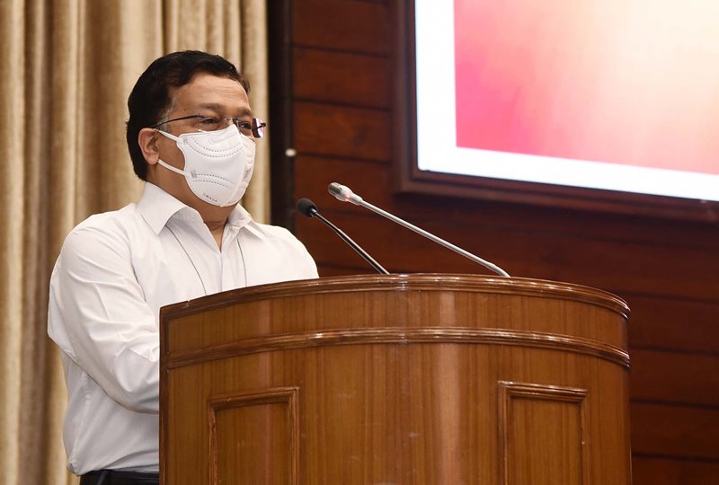 Health Minister Mansukh Mandaviya addresses sensitisation programme in Parliament