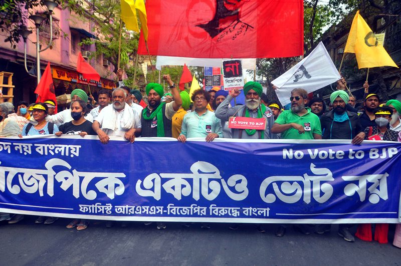 Rally held in Kolkata urging people to reject BJP