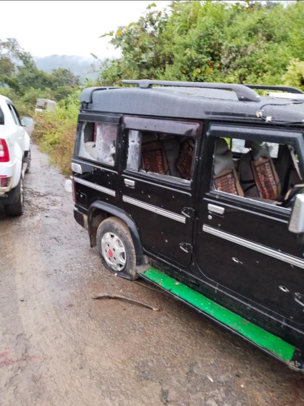 Site of ambush on Assam Rifles convoy in Manipur's Thinghat