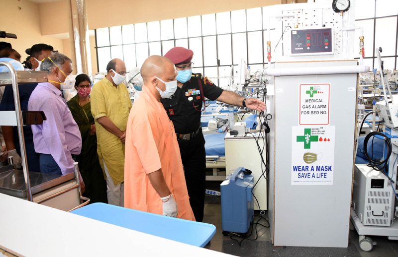 Yogi Adityanath inaugurates Atal Bihari Vajpayee Covid Hospital in Lucknow