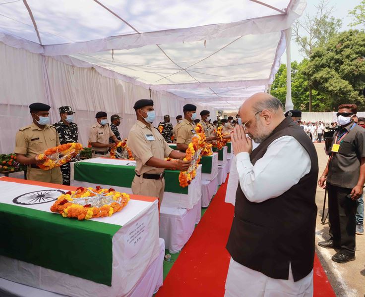 Amit Shah pays tribute to CRPF personnel martyred in Bijapur