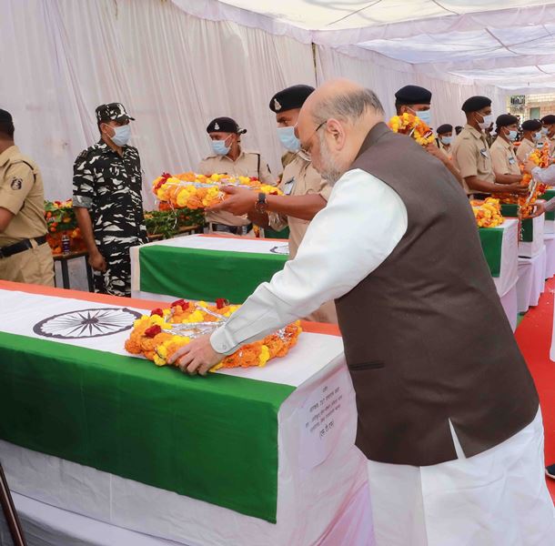 Amit Shah pays tribute to CRPF personnel martyred in Bijapur