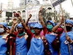 Mid-Day meal workers take out rally in Kolkata