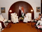 Venkaiah Naidu meets Qatar Shura Council Speaker in Doha