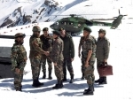 Senior Indian Army officials review security situation in LoC in Kashmir