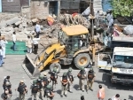 Delhi MCD attempts removing illegal construction in violence-hit Jahangirpuri area