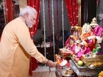 PM Modi participates in Ganesh Chaturthi