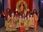 Kids dress as Maa Kali, Lord Shiva in Kolkata pandal during Kali Puja