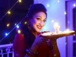 Rituparna Sengupta celebrates Diwali in Kolkata residence