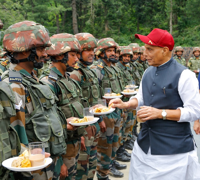 Rajnath Singh reviews security situation in Jammu & Kashmir