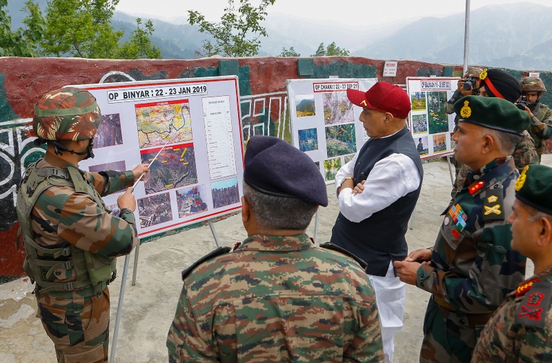 Rajnath Singh reviews security situation in Jammu & Kashmir