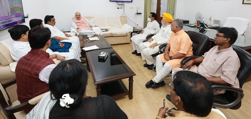 BJP delegation meets Amit Shah over Birbhum violence