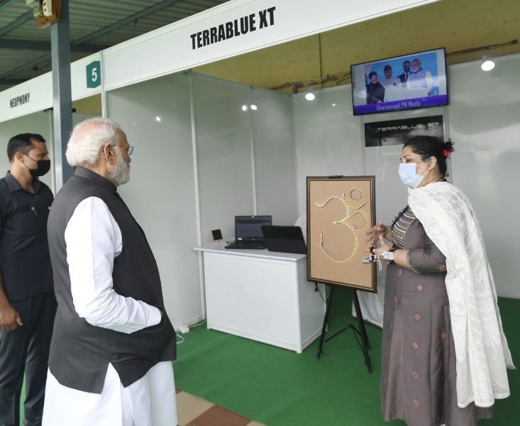 PM Modi visits exhibition in Mysore