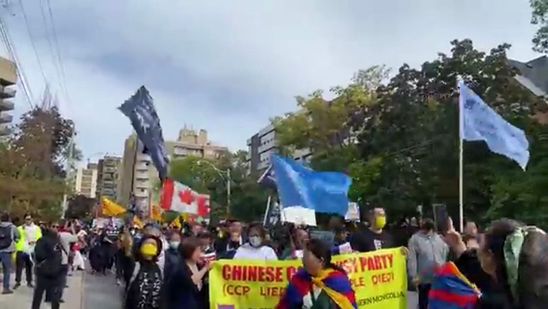 Protests against China highlighting human rights violations staged globally on its National Day on Oct 1